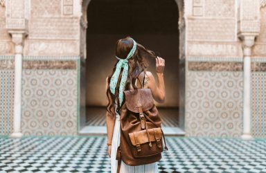 5 days tour from fes to marrakech an Authentic experience in Moroccan riad interior with traditional tilework and boutique décor