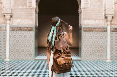 5 days tour from fes to marrakech an Authentic experience in Moroccan riad interior with traditional tilework and boutique décor
